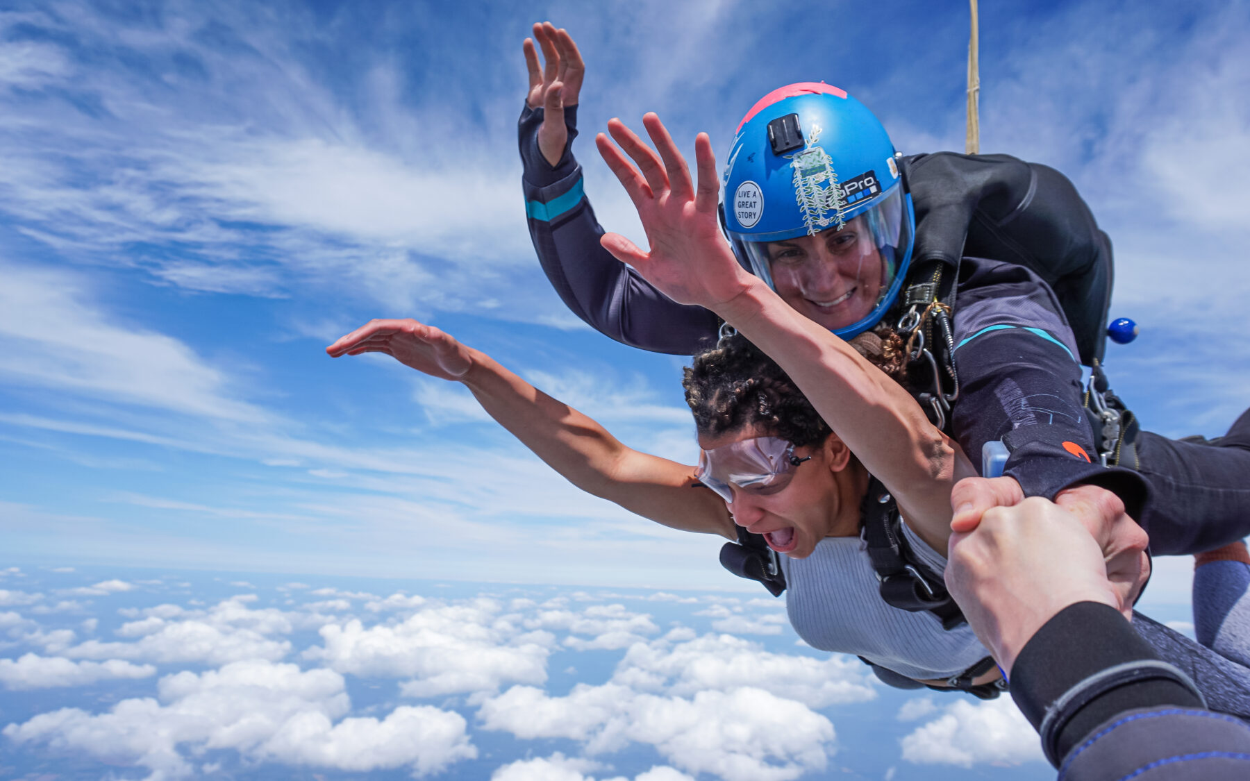 skydiving with Lauren Piscatelli